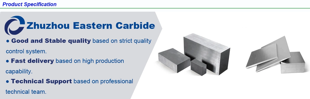 Sintered Tungsten Cemented Carbide Flat Bar for Tool Parts