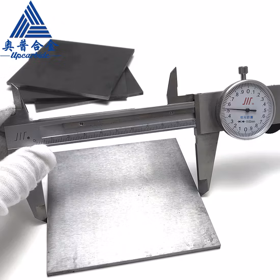 Peças de resistência ao desgaste de carboneto cimentado da placa de carboneto de tungstênio